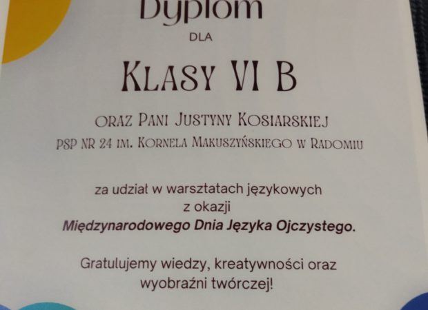 MIĘDZYNARODOWY DZIEŃ JĘZYKA OJCZYSTEGO